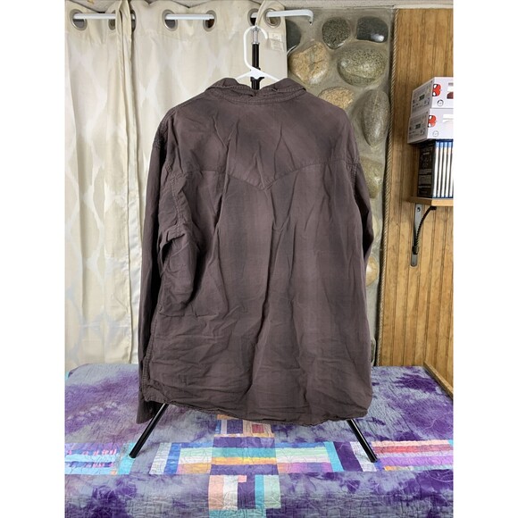 Cinch Garth Brooks Sevens Men's XL Snap Button Up Long Sleeve Brown Embroidered - Picture 6 of 10